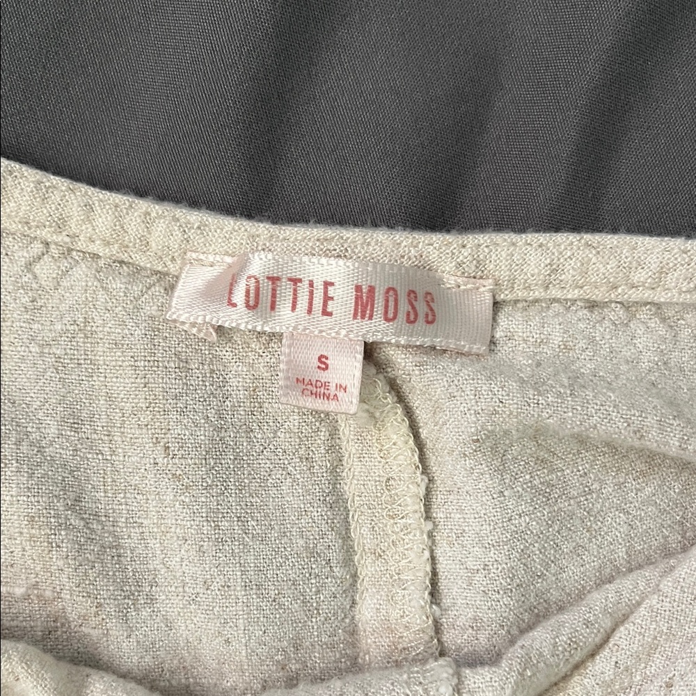 Cream Button-Up Romper - Picture 2 of 3